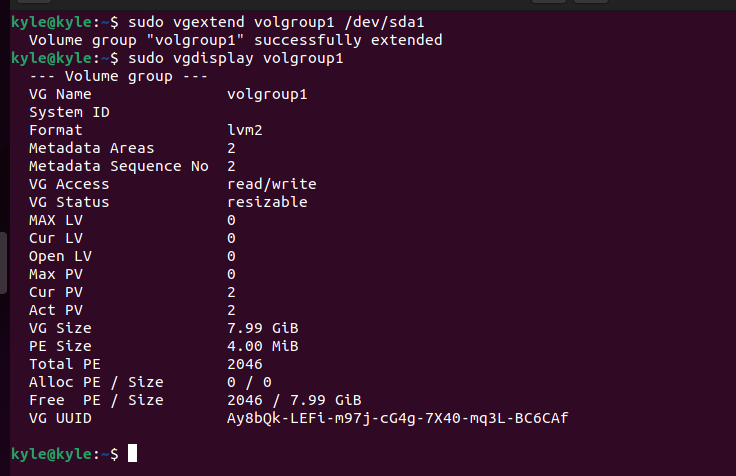Linux Command vgextend 扩展卷组_块设备_11