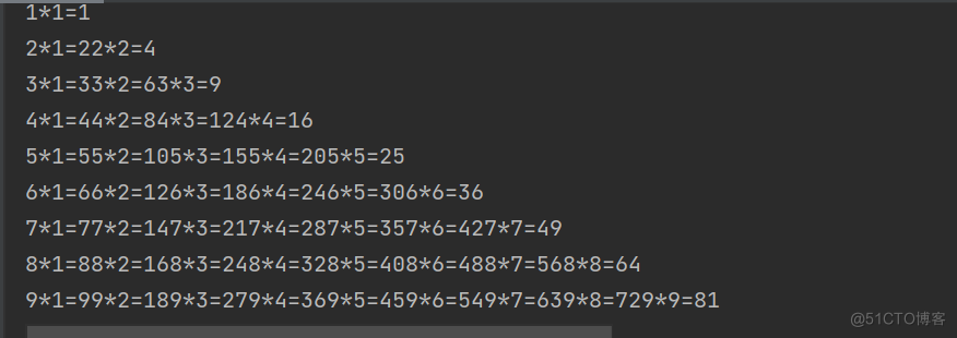 使用for语句实现9*9乘法表_算法_02
