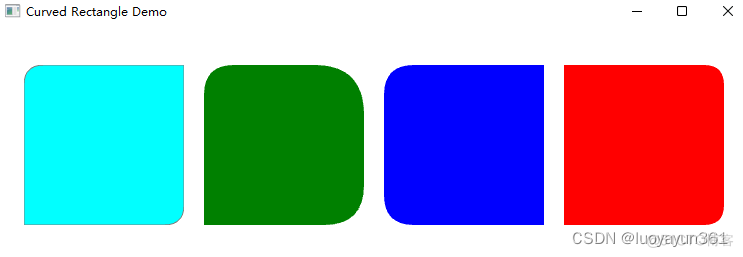 QML Shape实现任意圆角Rectangle矩形_圆角