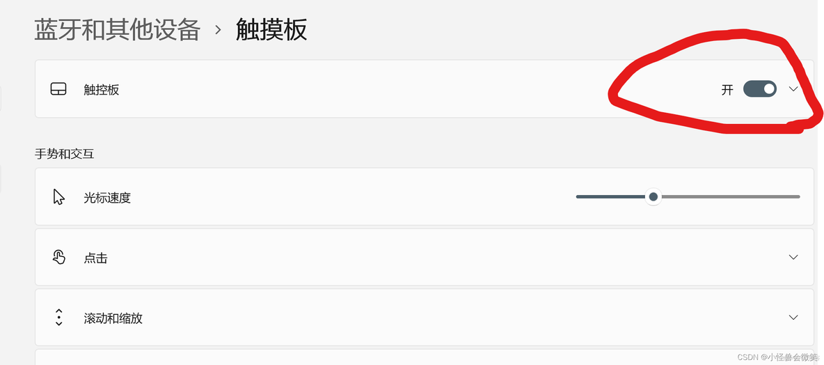 win11电脑锁定触摸板或无鼠标打开触摸板_经验分享_03