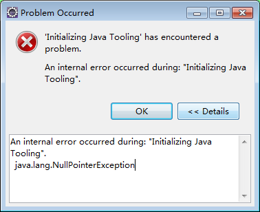 Eclipse启动时发生An internal error occurred during: “Initializing Java Tooling“.错误的解决方法_java