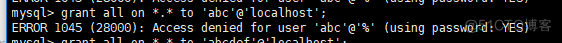 如何解决mysql的ERROR1045和2002_报错
