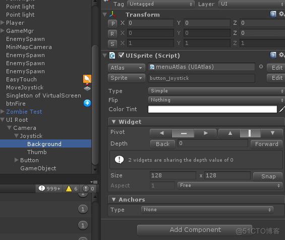 Unity3D NGUI屏幕摇杆_NGUI_02