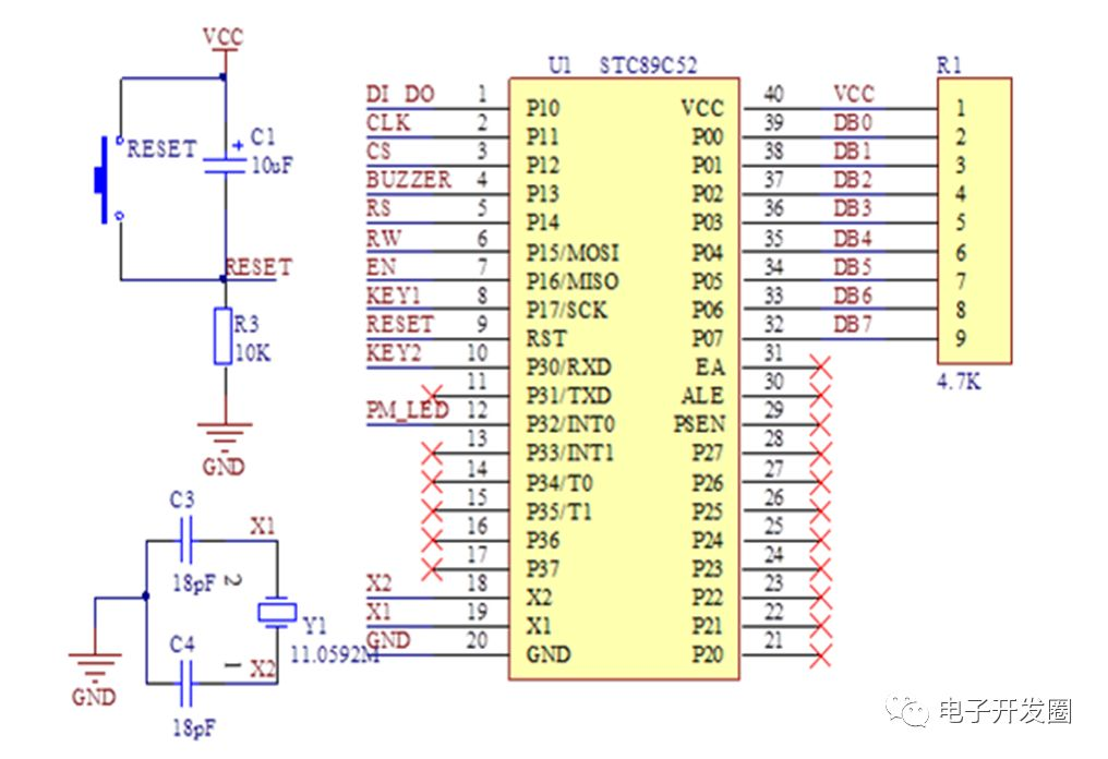 51單片機最小系統電路設計_系統時鐘_05