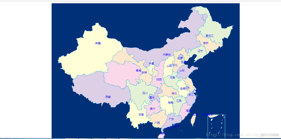 Echarts中国地图各省份区域设置不同的颜色_数据依赖