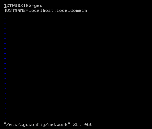 vi /etc/sysconfig/network_命令行界面