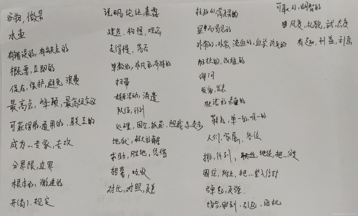 英语四级单词(一)_英语四级_14