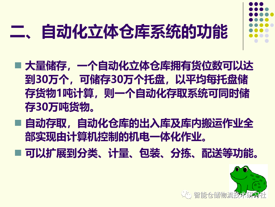 PPT：自动化立体仓库技术与应用_自动化立体仓库_04