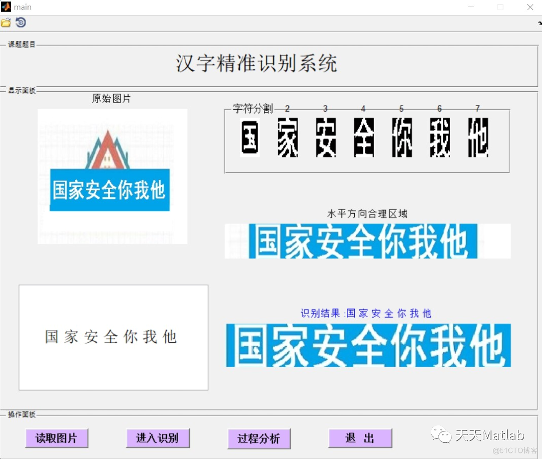 【汉字识别】基于模板匹配实现汉字精准识别附Matlab代码_模板匹配
