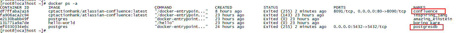 Docker中安装wiki Confluence_postgresql_02