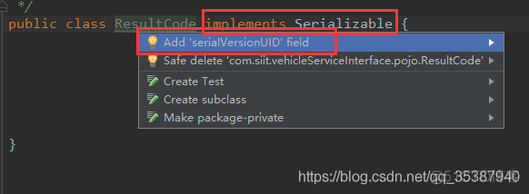 IDEA 设置 快速生成serialVersionUID_serialVersionUID_02