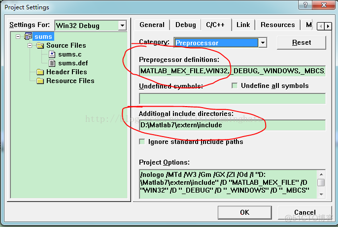 vc++6.0调试mex文件_matlab_04