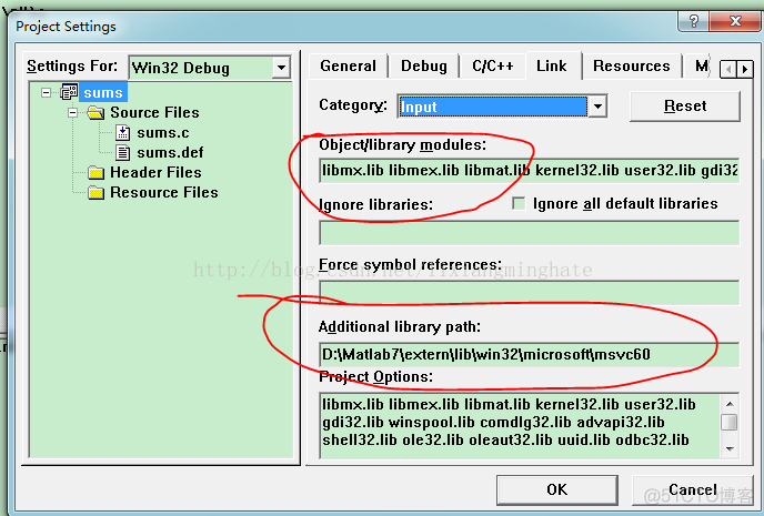 vc++6.0调试mex文件_#include_05