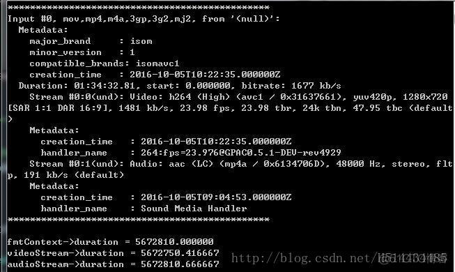 FFMPEG的AVFormatContext、AVStream、AVPacket、AVFrame时间戳分析_ide_03