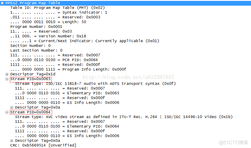 TS流分析-PMT包_ide_03
