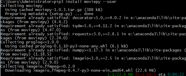 体验 Python 剪辑视频以及相关问题解决, 一劳永逸!_封装