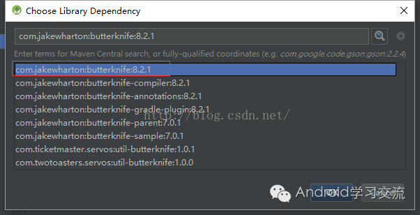 ButterKnife依赖注入框架的引入和使用_xml_03