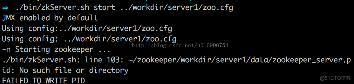 【zookeeper】data/zookeeper_server.pid: No such file or directory FAILED TO WRITE PID 报错_zookeeper