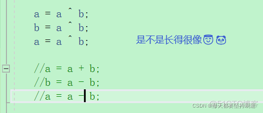 【C两数交换】实现ab交换居然有三种方法？_二进制运算_05