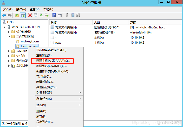 WinServer 2012 R2 架设 DNS 服务器_域名服务器_05