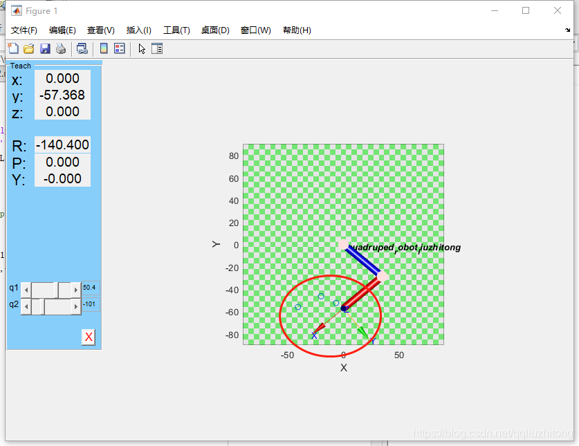 Arduino白泽四足机器人——matlab逆运动学求解_arduino_08