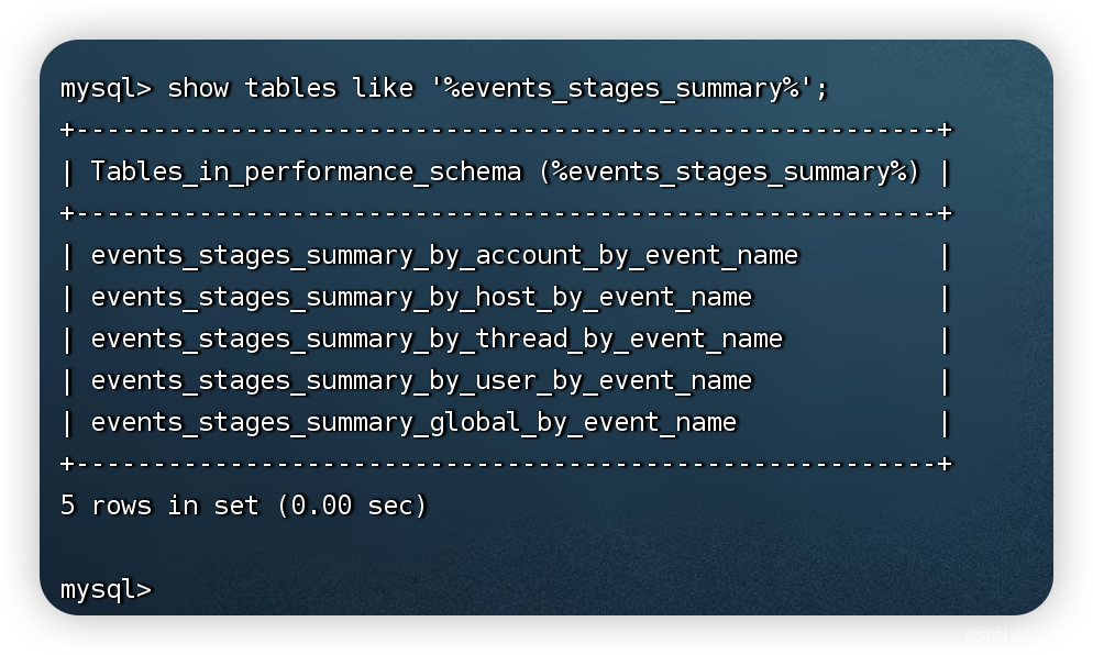 【第22天】SQL进阶-查询优化- performance_schema系列四：事件统计（SQL 小虚竹)_sed_09