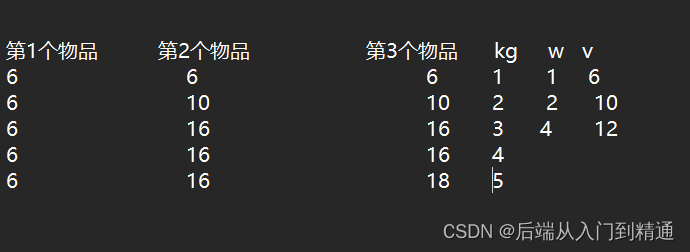 动态规划01 背包问题（算法）_二级