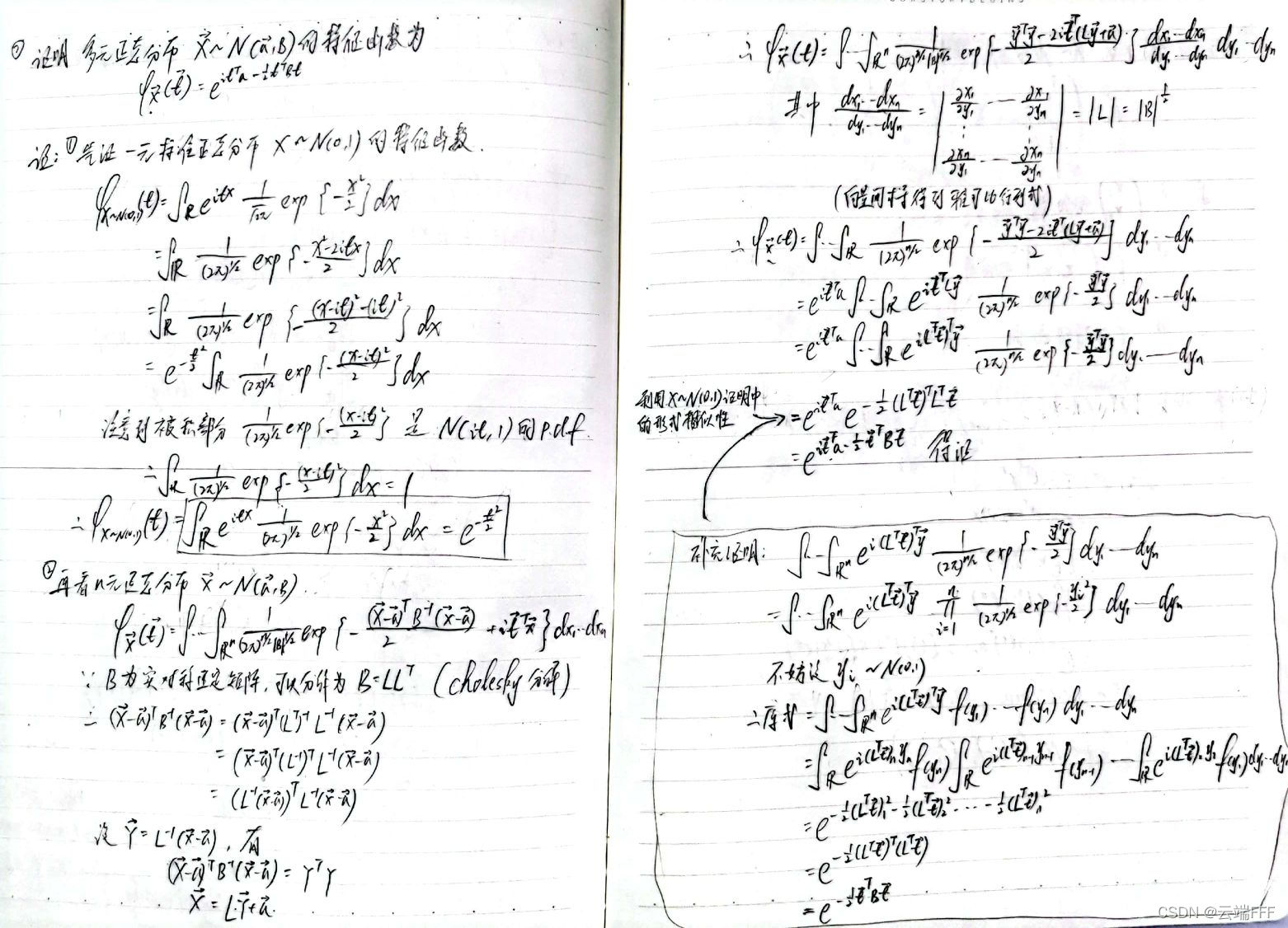 随机过程（2.2）—— 多维高斯分布_多元高斯分布_130