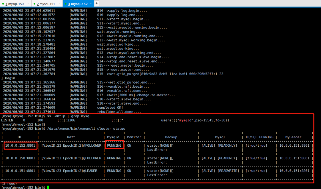 使用Xenon实现MySQL高可用集群_git_13