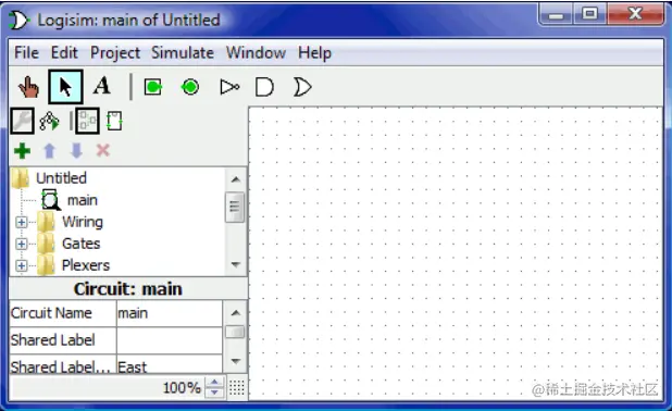 一款设计和模拟数字逻辑电路的LogiSim工具_工具栏