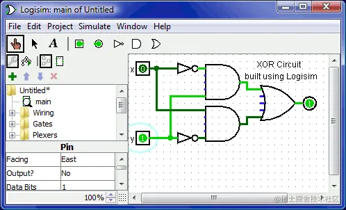 一款设计和模拟数字逻辑电路的LogiSim工具_引脚_08