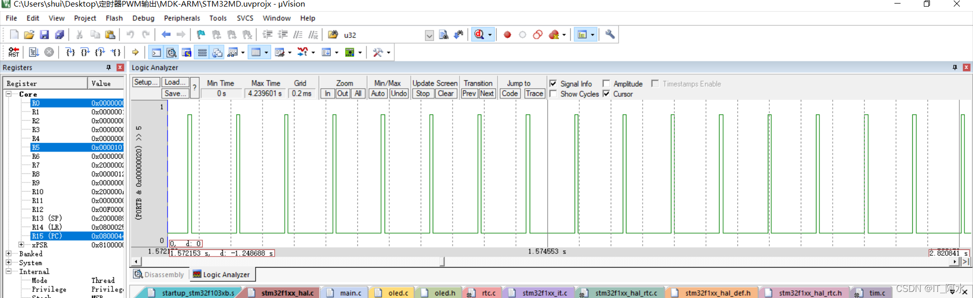 STM32CubeMX之定时器PWM输出_PWM_15