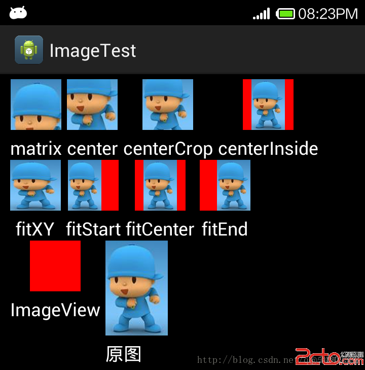 Android:ImageView的scaleType的属性_放大缩小