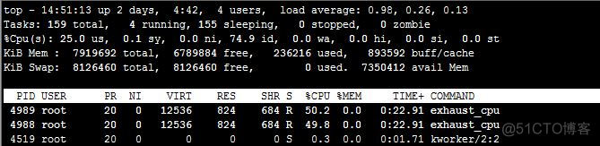 代码绑核后调用system占用CPU分析_父进程_04