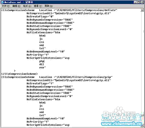 Windows2003服务器IIS启用Gzip压缩的设置方法_浏览器_03