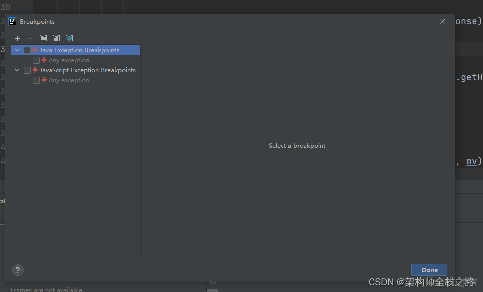 Idea单步调试快速跳过后面的断点-Mute Breakpoints 快速清空所有的断点_intellij idea_03