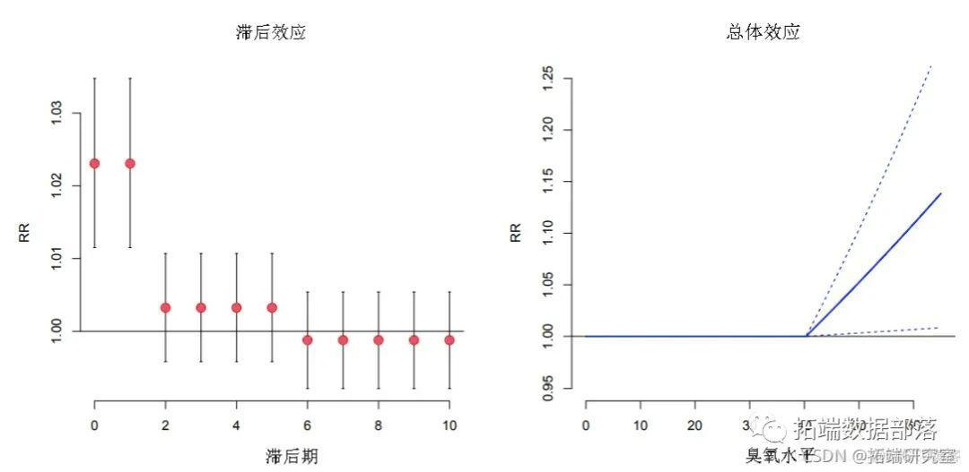 分布滞后线性和非线性模型（DLNM）分析空气污染（臭氧）、温度对死亡率时间序列数据的影响|附代码数据_数据_13