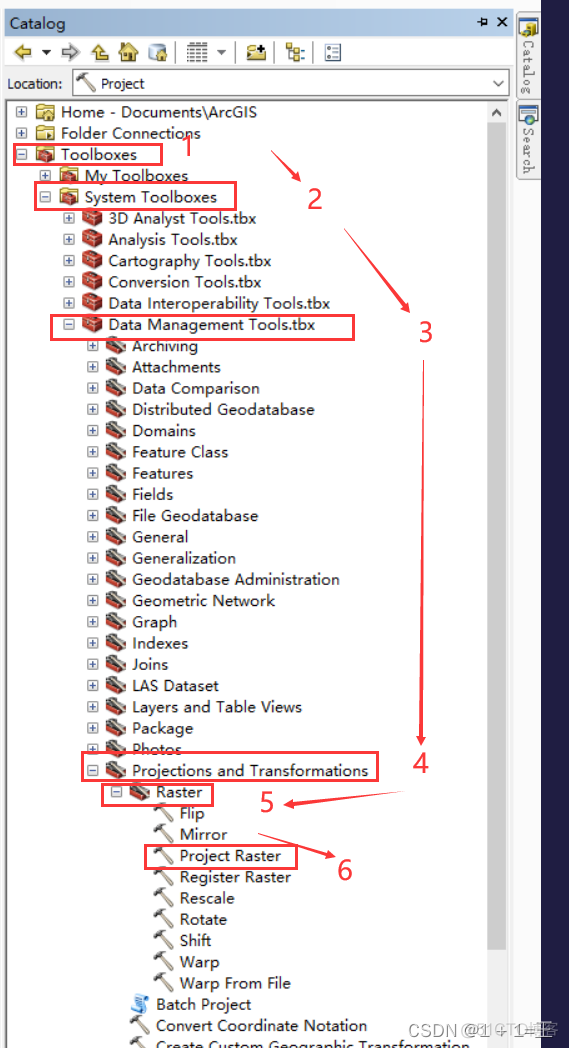 ArcMap中的各种GIS文件的变换（img转tif，tif坐标系转换，shp坐标系转换）_GIS_04