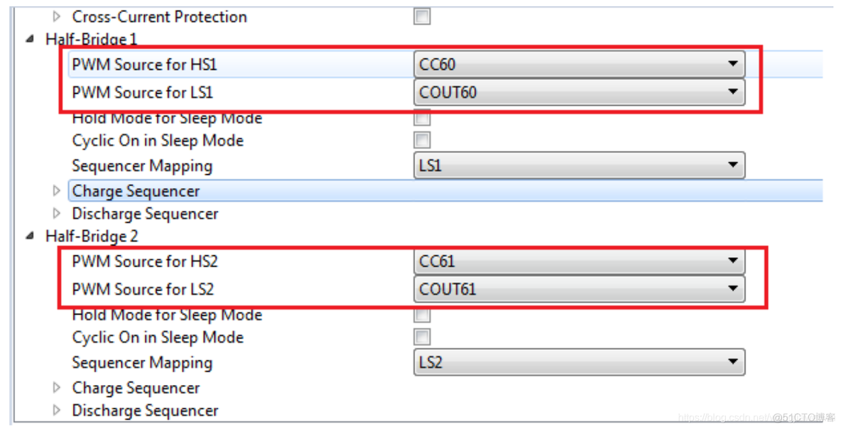 TLE9854使用MOSFET驱动电机（九）：项目配置文件中H桥相关配置_配置文件_11