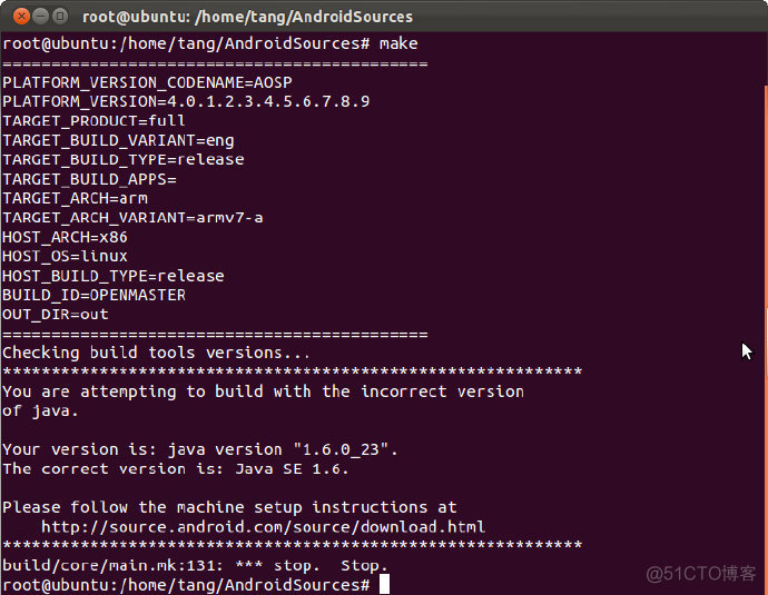 (原创)编译Android源代码时遇到的问题（一） <wbr>图文说明