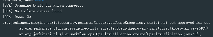 Jenkins Pipeline报错“org.jenkinsci.plugins.scriptsecurity.scripts.UnapprovedUsageException: script no”_运维