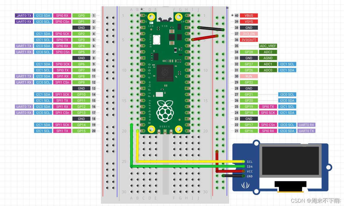 智能垃圾桶（十二）——电路图软件fritzing+raspberry pi pico（树莓派pico）_电路图软件_04