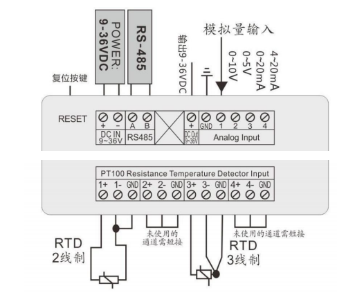 4路AI模拟量扩展io采集模块_数据更新