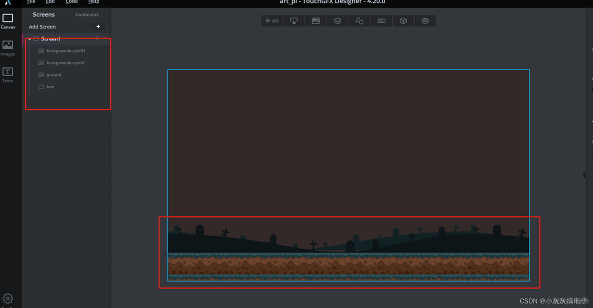 touchGFX控件学习二、Tiled Image控件_位图_08