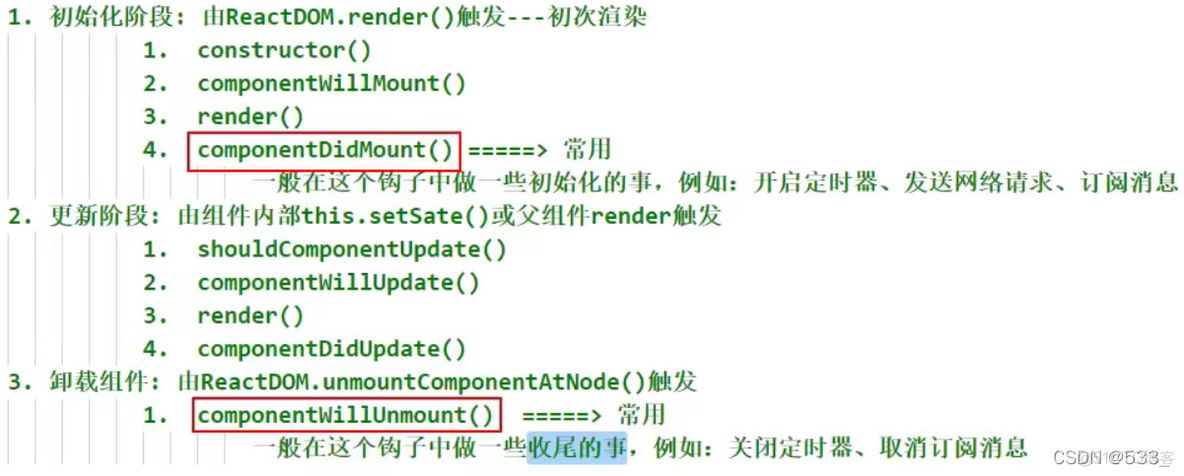 [react] 组件的生命周期_生命周期_12