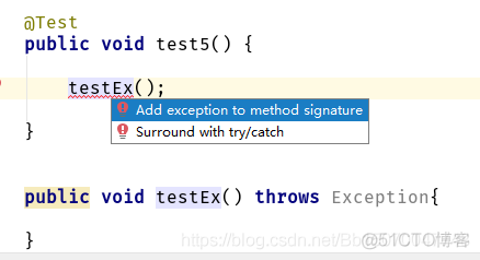 IDEA选中代码生成try-catch块_java
