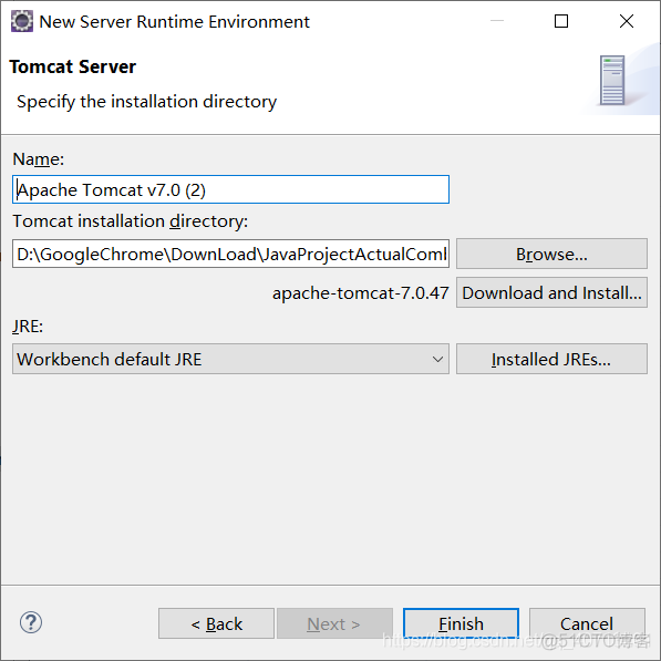 JavaWeb项目实战（2）安装JDK和Tomcat以及Eclipse构造开发环境_java_17