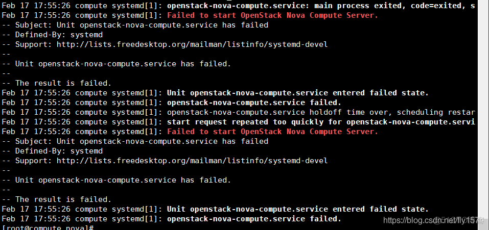 openstack  nova-compute 组件无法启动_无法启动_02