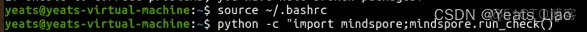 华为开源自研AI框架昇思MindSpore CPU-Ubuntu版本 Pip自动安装教程_bash_08