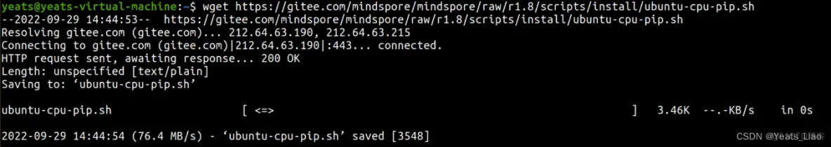 华为开源自研AI框架昇思MindSpore CPU-Ubuntu版本 Pip自动安装教程_bash_06